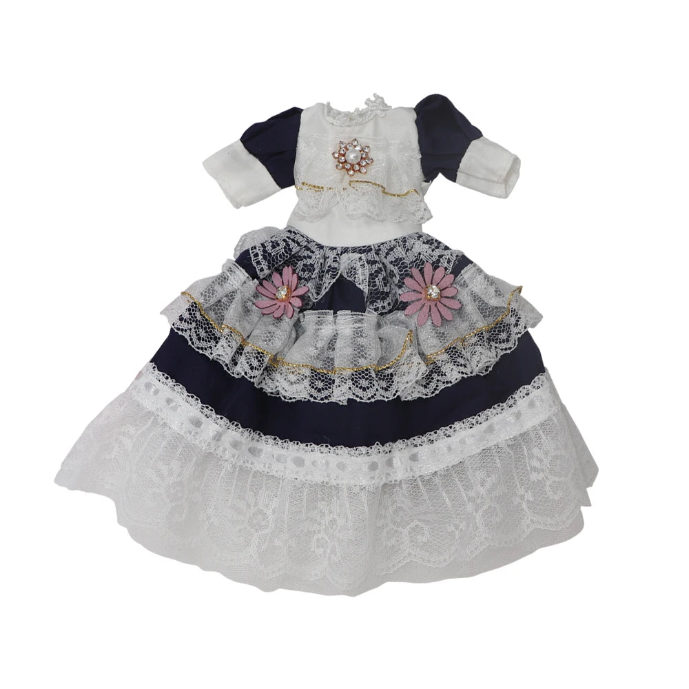 Summer Dress for 1/6 BJD Dolls – Fashion Outfit for 12” (30cm) Dolls