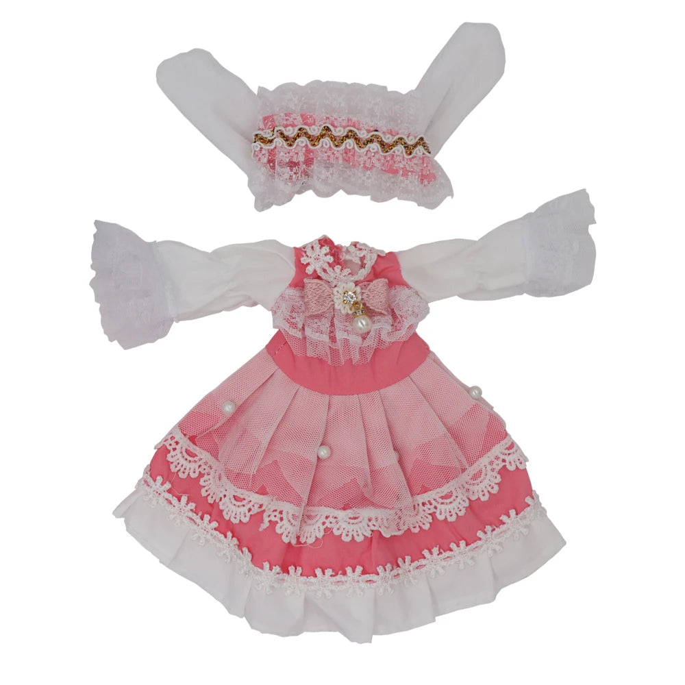 Summer Dress for 1/6 BJD Dolls – Fashion Outfit for 12” (30cm) Dolls