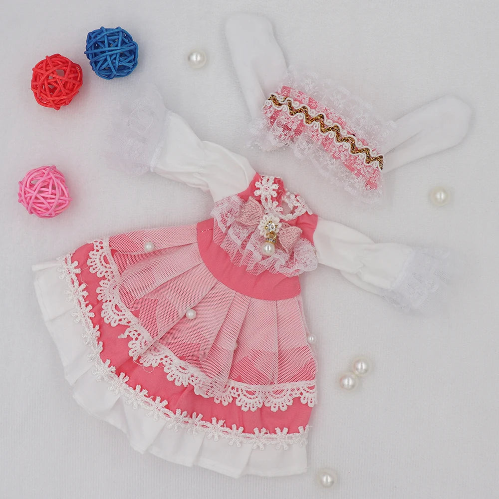 Summer Dress for 1/6 BJD Dolls – Fashion Outfit for 12” (30cm) Dolls
