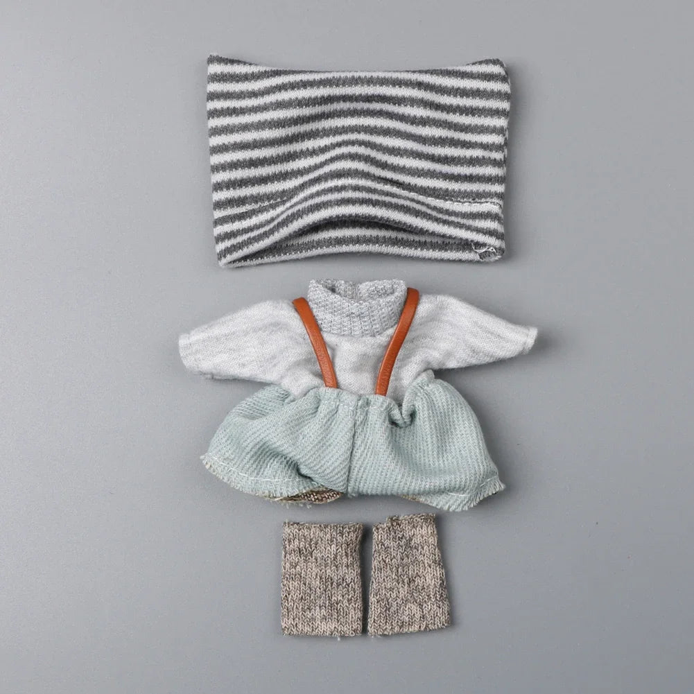 Labubu Doll Clothes Set – Fashion Outfit for 11–17cm Dolls