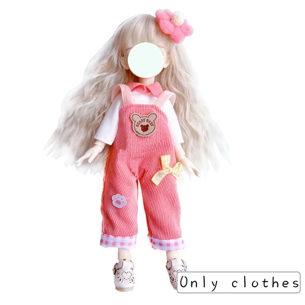 Pretty Dress Princess Clothes for 30cm 1/6 Bjd DIY Doll Dress Up Clothing Dolls Skirt Fashion Casual Suit Socks Toy Accessories