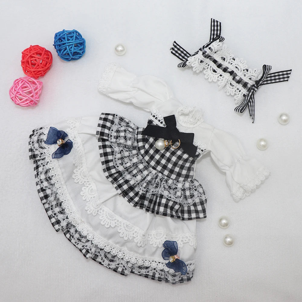 Summer Dress for 1/6 BJD Dolls – Fashion Outfit for 12” (30cm) Dolls