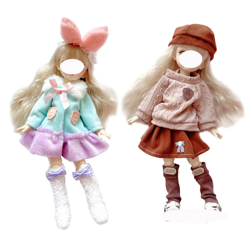 1/6 BJD Doll Clothes Set – Fashion Outfit for 12” (30cm) Dolls