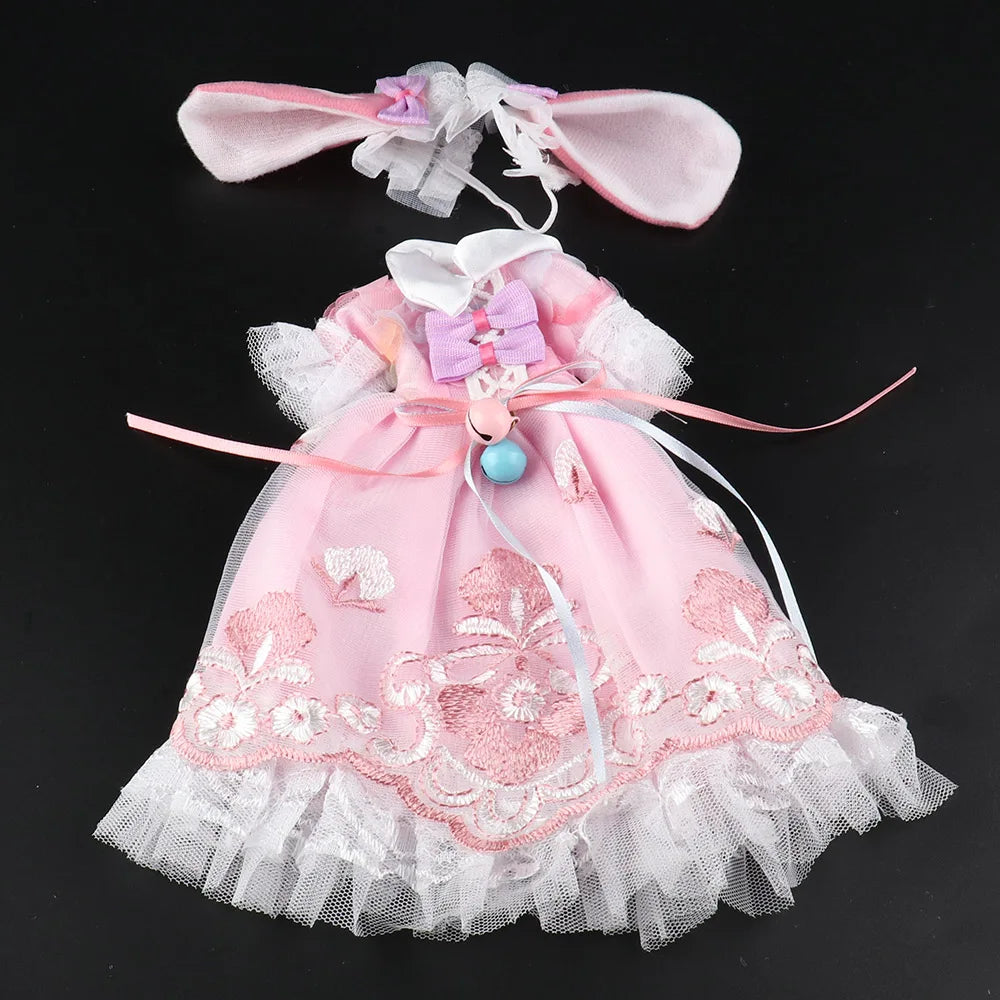 Pretty Dress Princess Clothes for 30cm 1/6 Bjd DIY Doll Dress Up Clothing Dolls Skirt Fashion Casual Suit Socks Toy Accessories