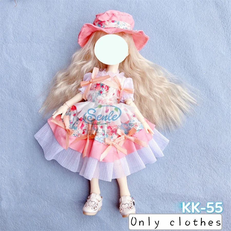 Pretty Dress Princess Clothes for 30cm 1/6 Bjd DIY Doll Dress Up Clothing Dolls Skirt Fashion Casual Suit Socks Toy Accessories