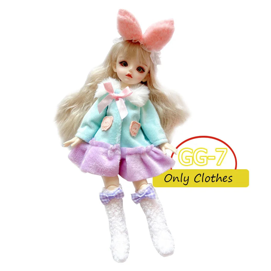1/6 BJD Doll Clothes Set – Fashion Outfit for 12” (30cm) Dolls