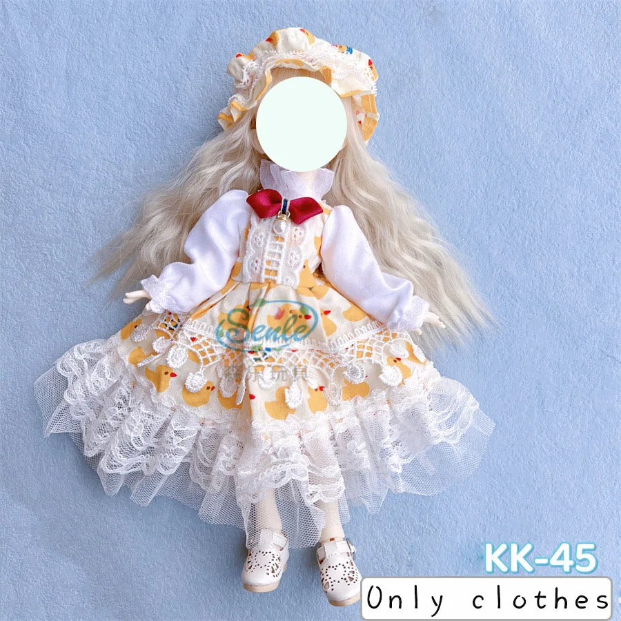 Pretty Dress Princess Clothes for 30cm 1/6 Bjd DIY Doll Dress Up Clothing Dolls Skirt Fashion Casual Suit Socks Toy Accessories