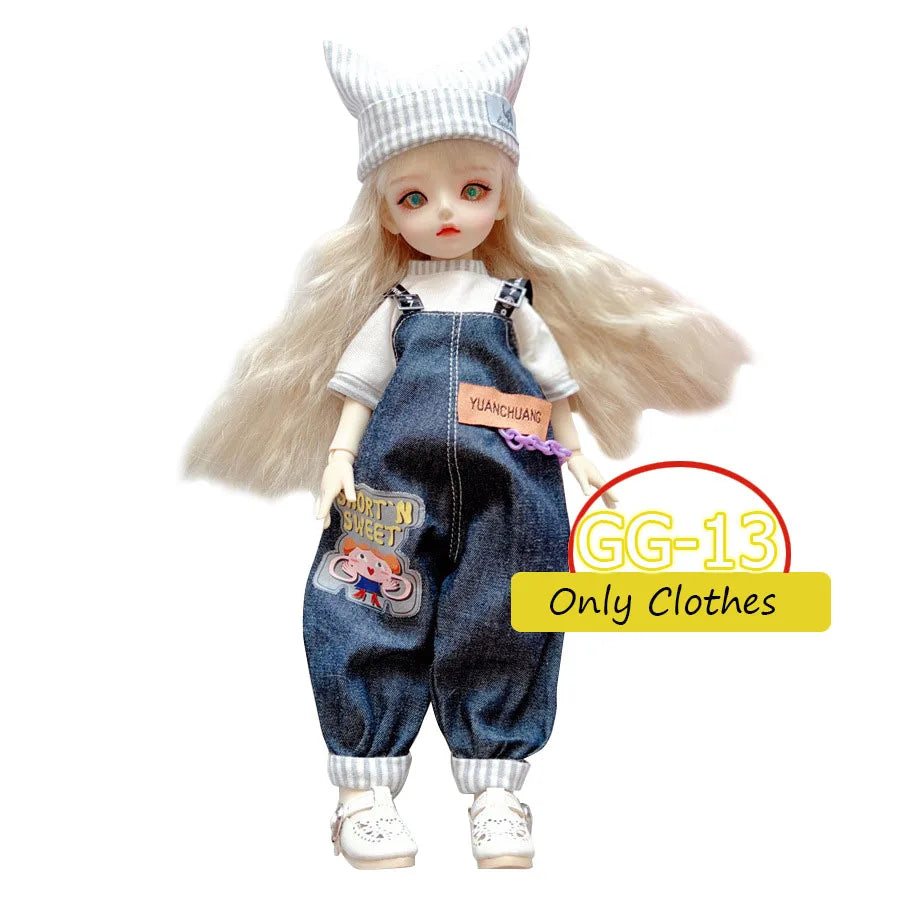 1/6 BJD Doll Clothes Set – Fashion Outfit for 12” (30cm) Dolls