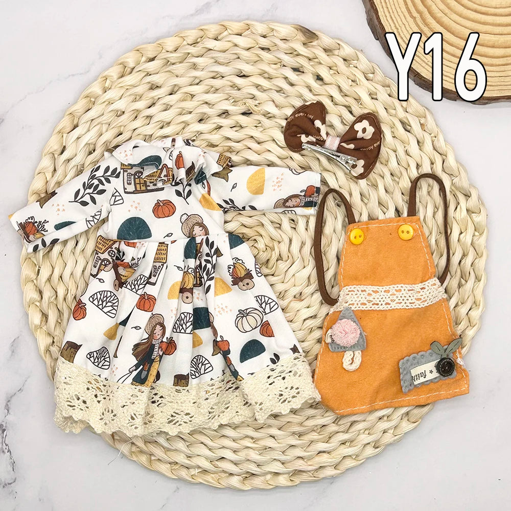 Full Set 1/6 Bjd Dolls Clothes 30cm Anime Kawaii