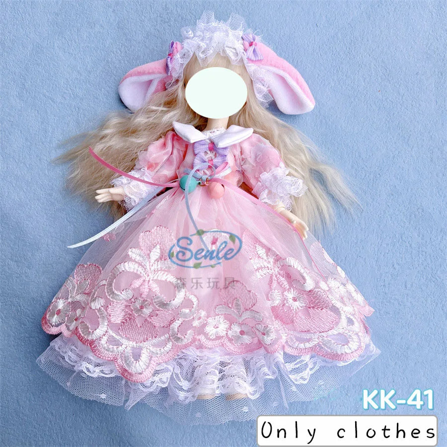 Pretty Dress Princess Clothes for 30cm 1/6 Bjd DIY Doll Dress Up Clothing Dolls Skirt Fashion Casual Suit Socks Toy Accessories