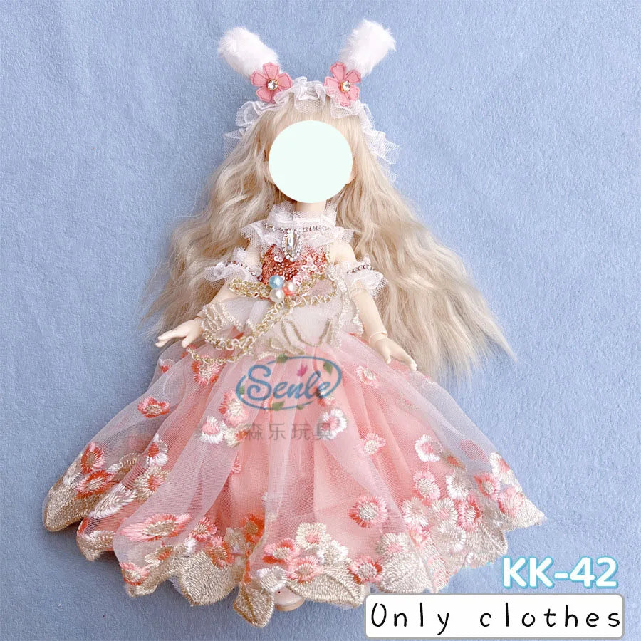 Pretty Dress Princess Clothes for 30cm 1/6 Bjd DIY Doll Dress Up Clothing Dolls Skirt Fashion Casual Suit Socks Toy Accessories