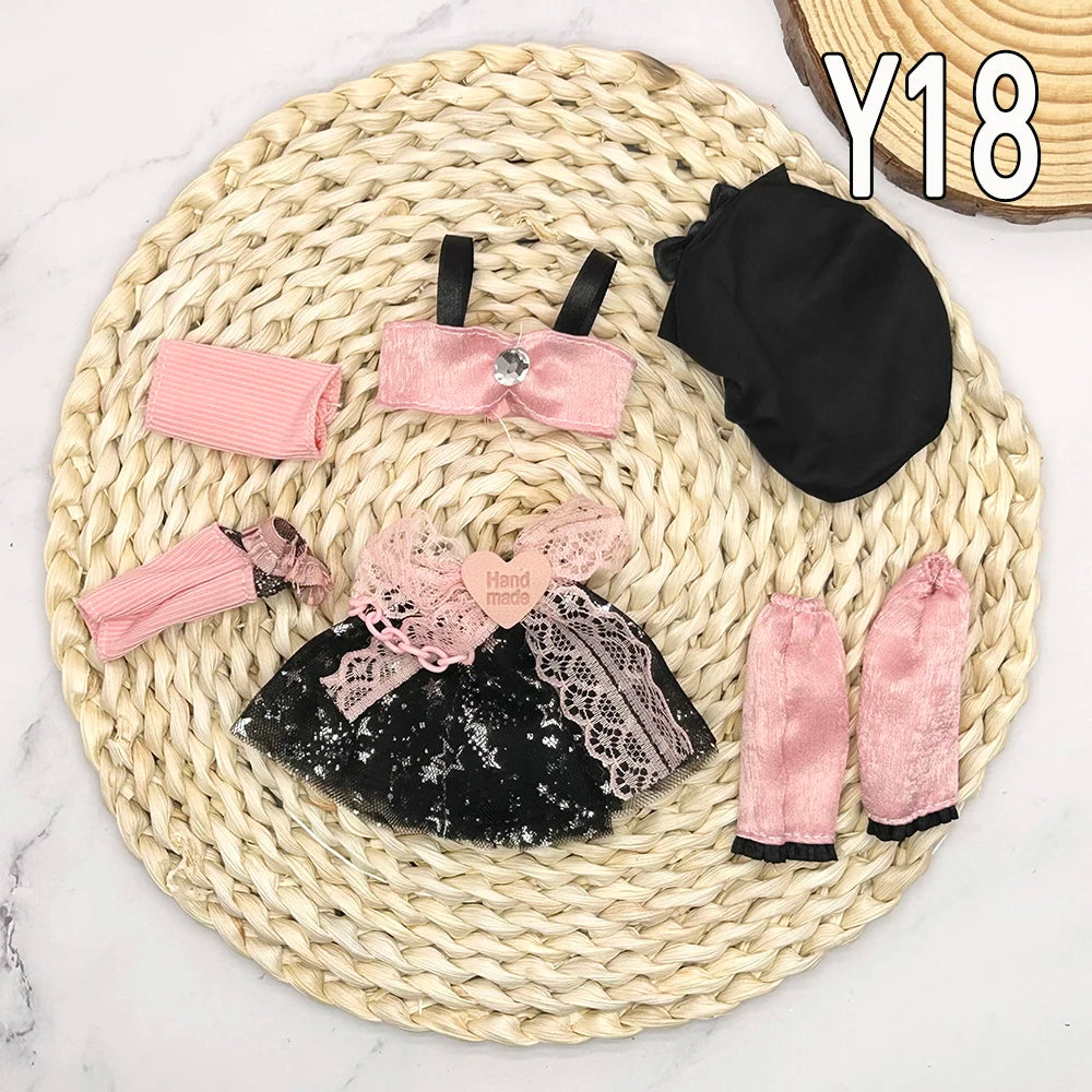 Full Set 1/6 Bjd Dolls Clothes 30cm Anime Kawaii