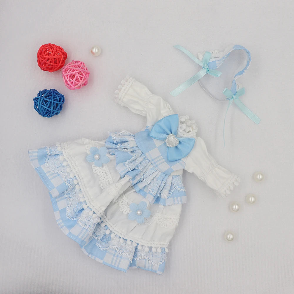 Summer Dress for 1/6 BJD Dolls – Fashion Outfit for 12” (30cm) Dolls