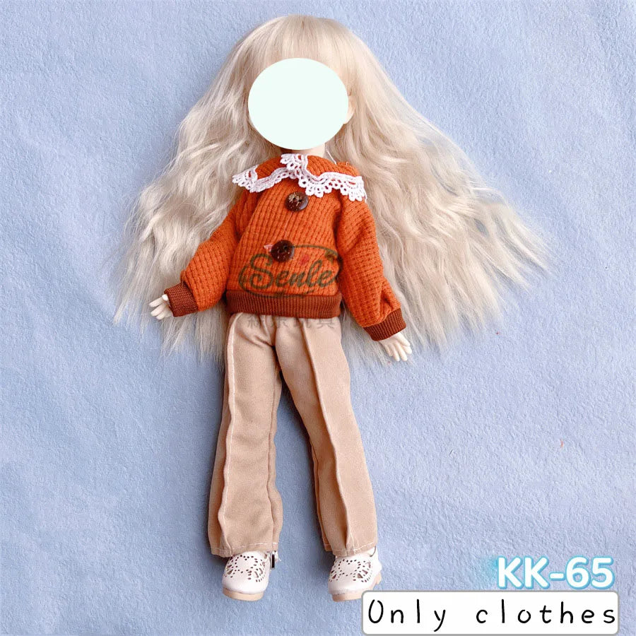 Pretty Dress Princess Clothes for 30cm 1/6 Bjd DIY Doll Dress Up Clothing Dolls Skirt Fashion Casual Suit Socks Toy Accessories