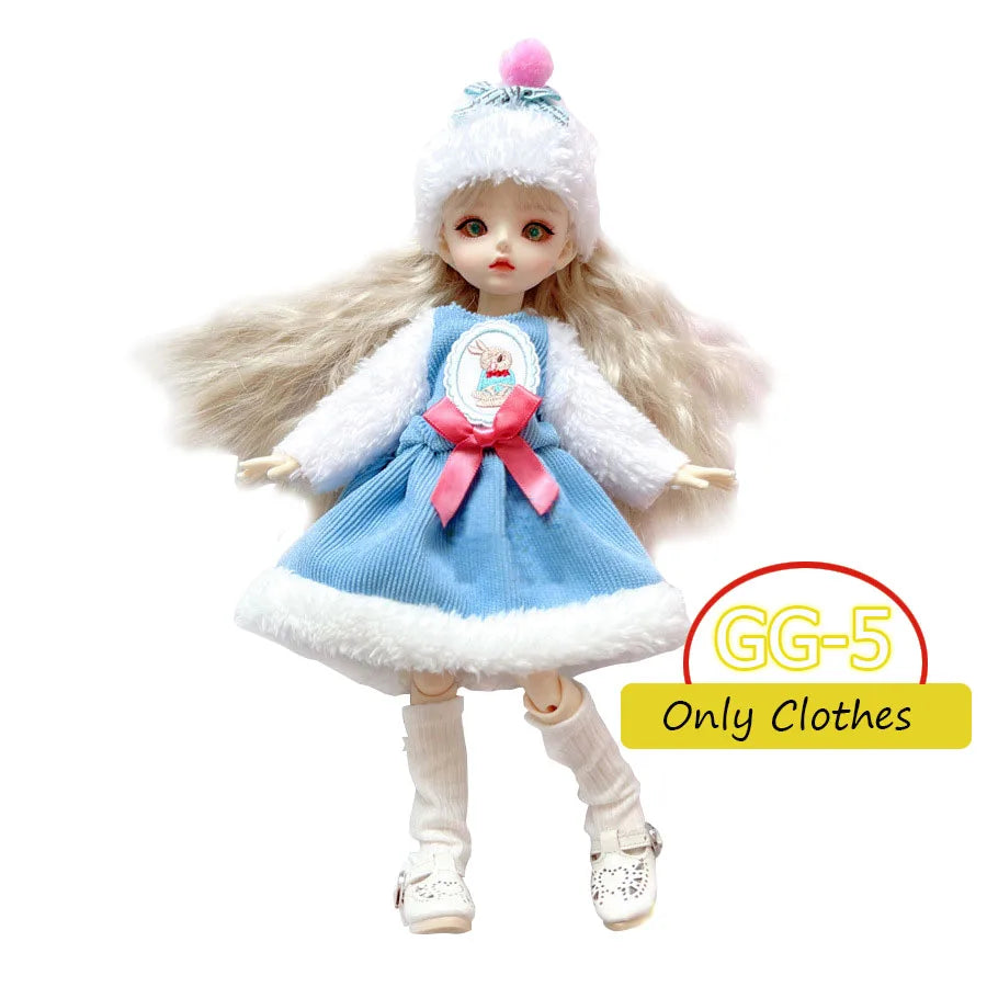 1/6 BJD Doll Clothes Set – Fashion Outfit for 12” (30cm) Dolls