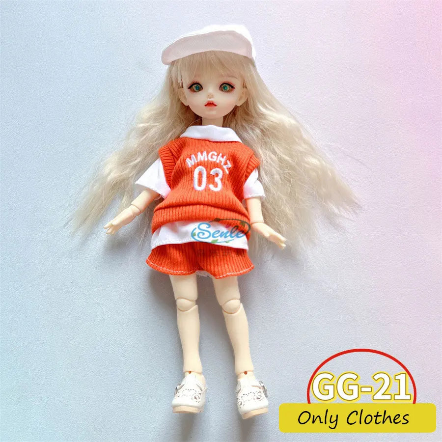 1/6 BJD Doll Clothes Set – Fashion Outfit for 12” (30cm) Dolls
