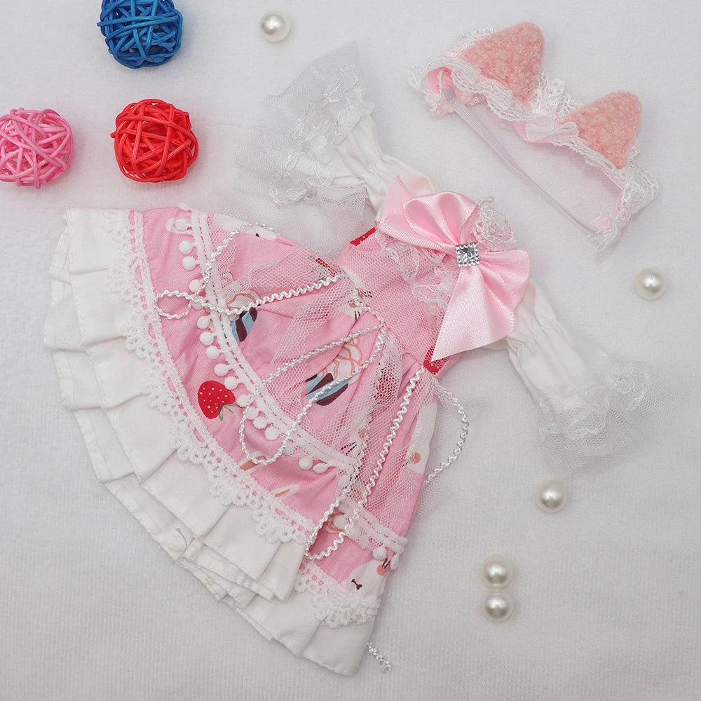 Summer Dress for 1/6 BJD Dolls – Fashion Outfit for 12” (30cm) Dolls