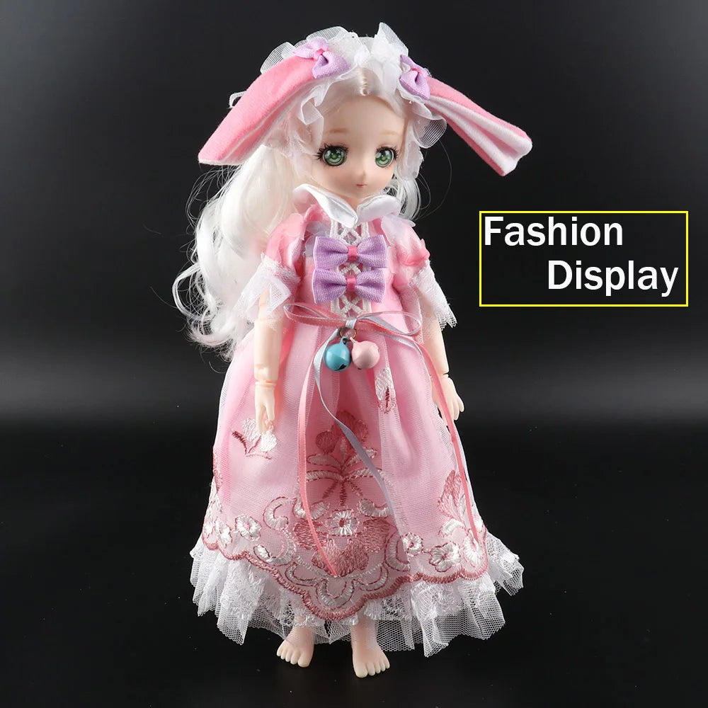 Pretty Dress Princess Clothes for 30cm 1/6 Bjd DIY Doll Dress Up Clothing Dolls Skirt Fashion Casual Suit Socks Toy Accessories