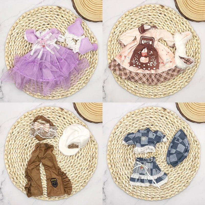 Full Set 1/6 Bjd Dolls Clothes 30cm Anime Kawaii