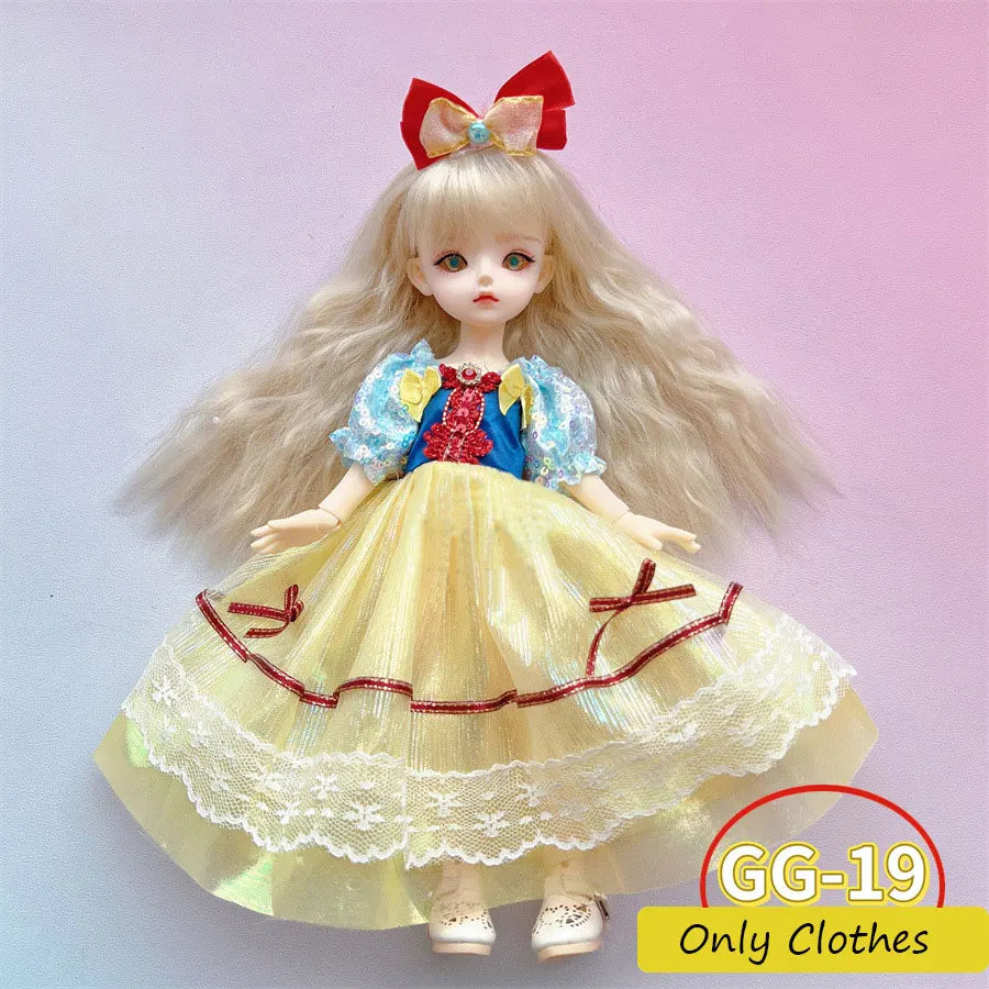 1/6 BJD Doll Clothes Set – Fashion Outfit for 12” (30cm) Dolls