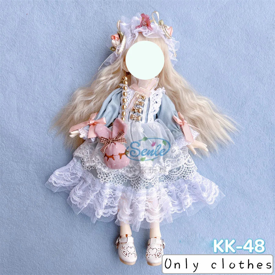 Pretty Dress Princess Clothes for 30cm 1/6 Bjd DIY Doll Dress Up Clothing Dolls Skirt Fashion Casual Suit Socks Toy Accessories