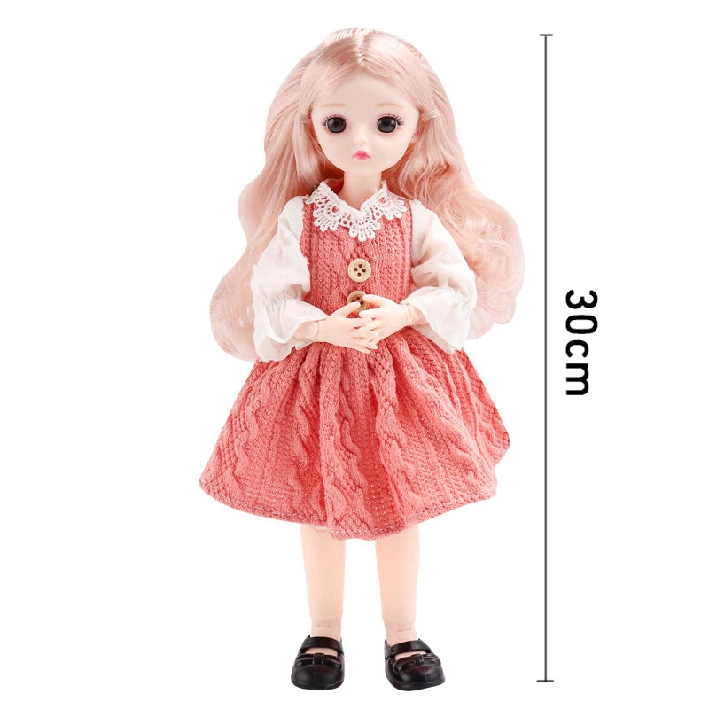 Full Set 1/6 Bjd Dolls Clothes 30cm Anime Kawaii