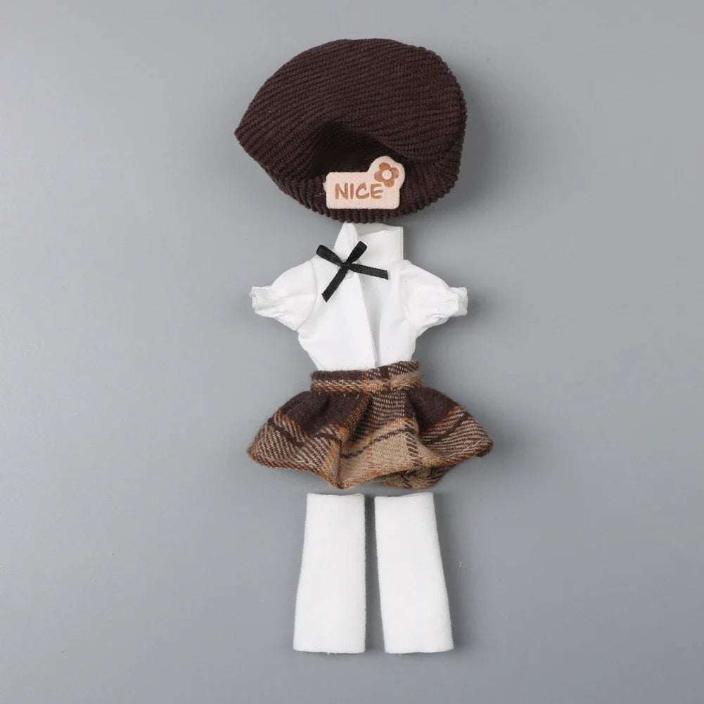 Labubu Doll Clothes Set – Fashion Outfit for 11–17cm Dolls