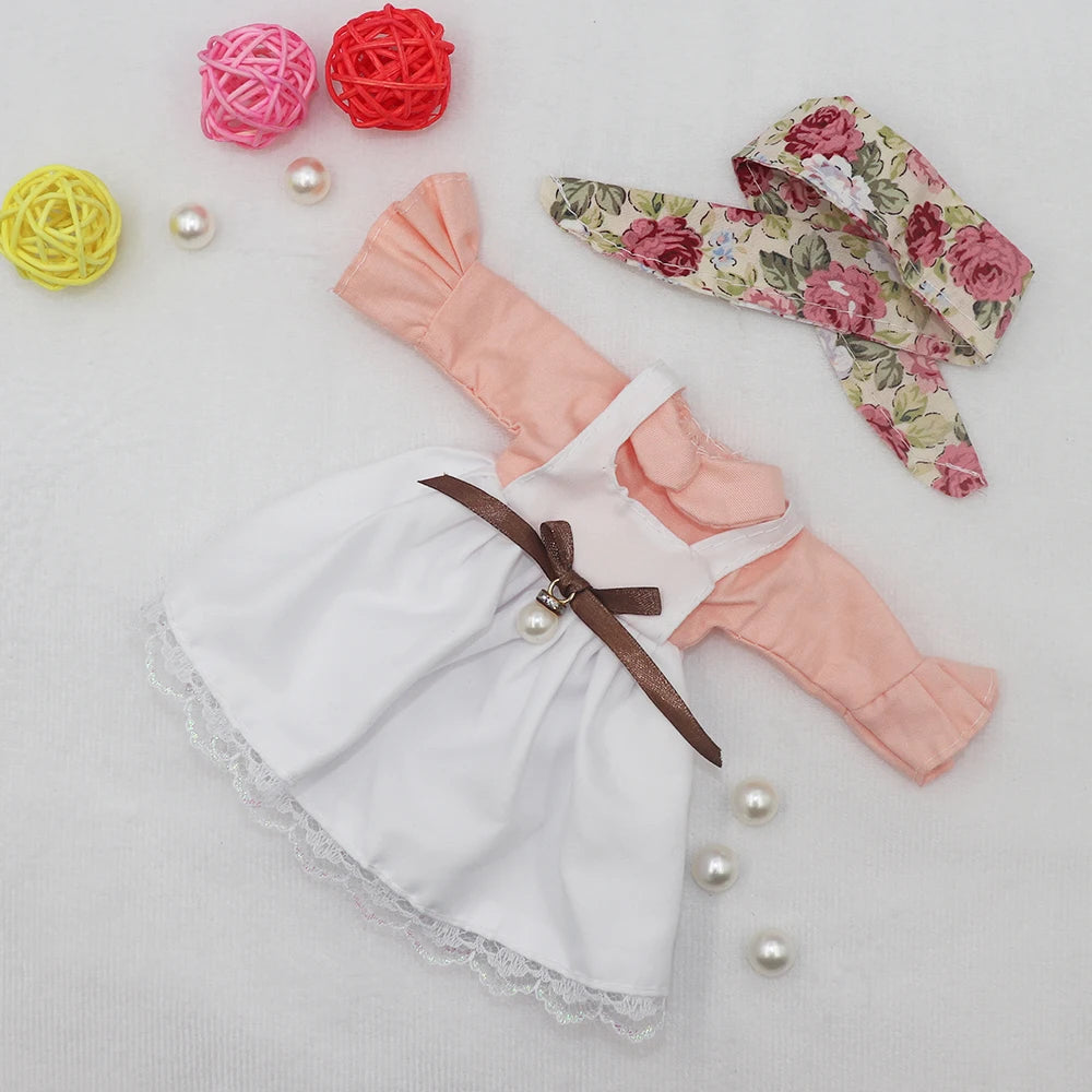 Summer Dress for 1/6 BJD Dolls – Fashion Outfit for 12” (30cm) Dolls