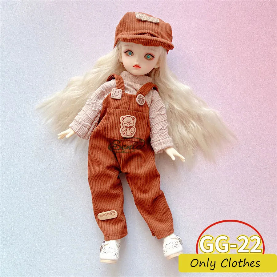 1/6 BJD Doll Clothes Set – Fashion Outfit for 12” (30cm) Dolls
