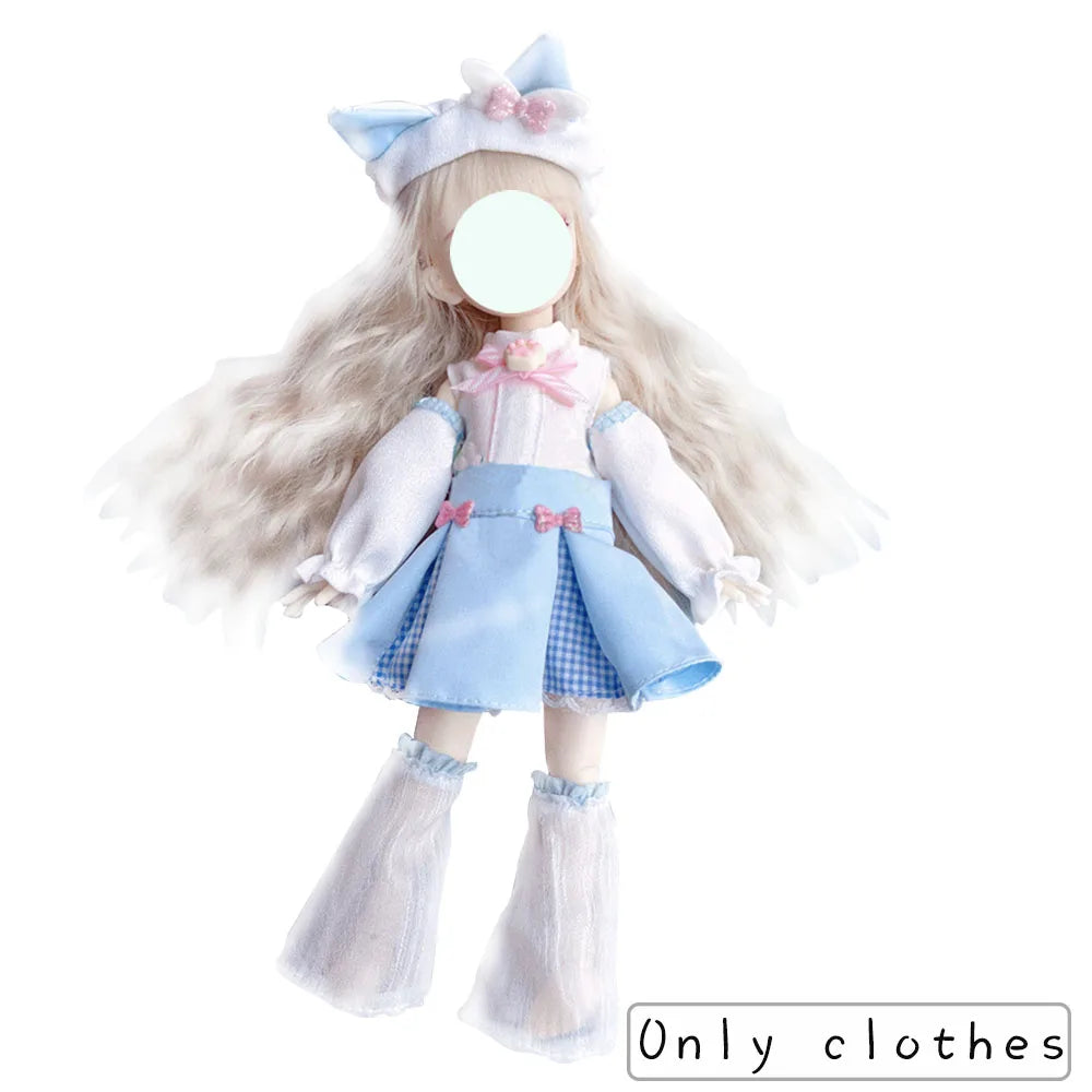 Pretty Dress Princess Clothes for 30cm 1/6 Bjd DIY Doll Dress Up Clothing Dolls Skirt Fashion Casual Suit Socks Toy Accessories
