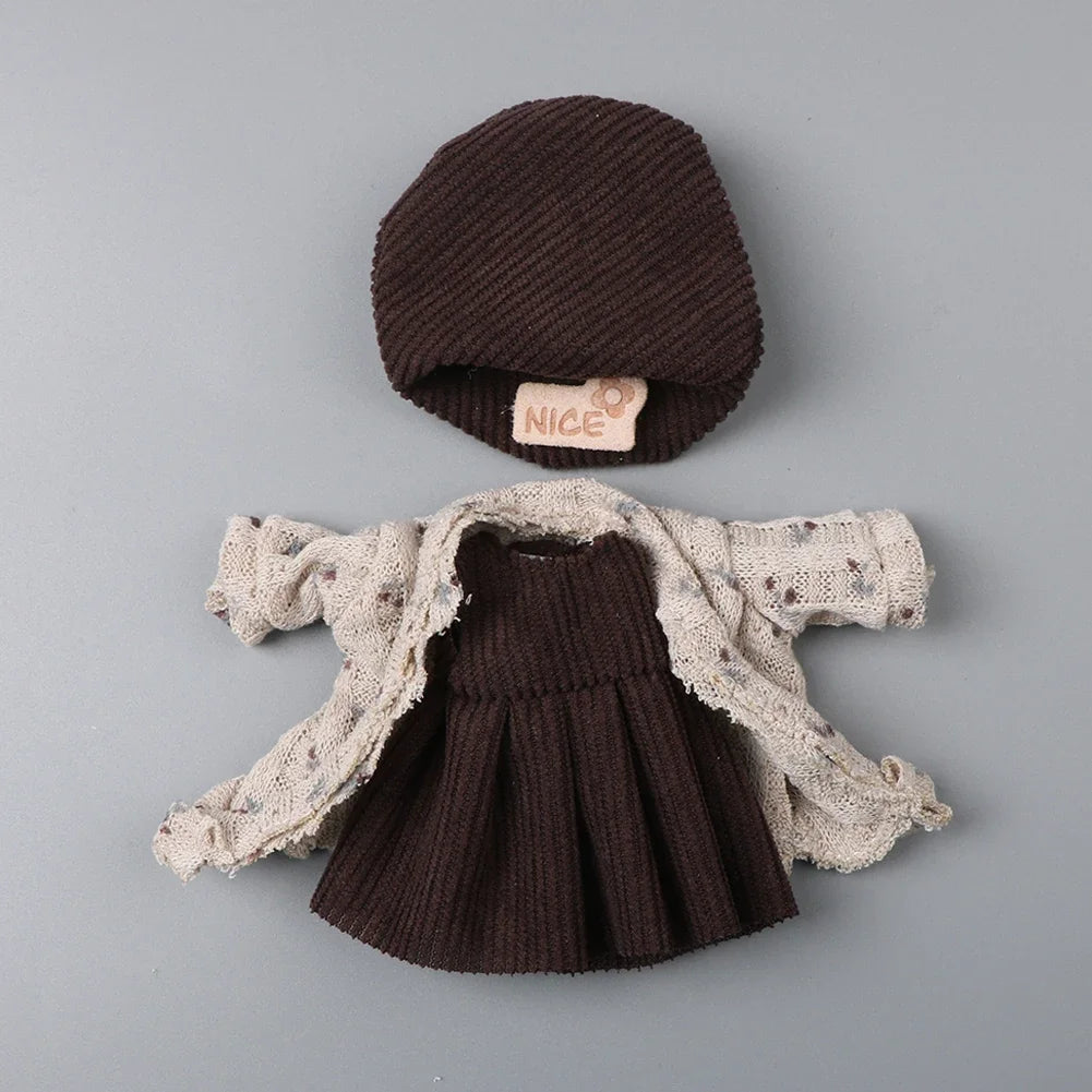 Labubu Doll Clothes Set – Fashion Outfit for 11–17cm Dolls