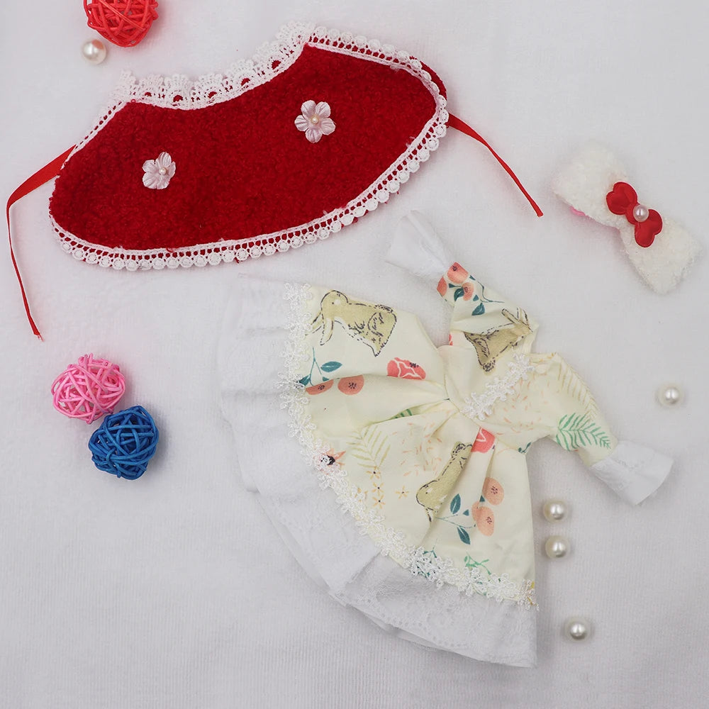 Summer Dress for 1/6 BJD Dolls – Fashion Outfit for 12” (30cm) Dolls