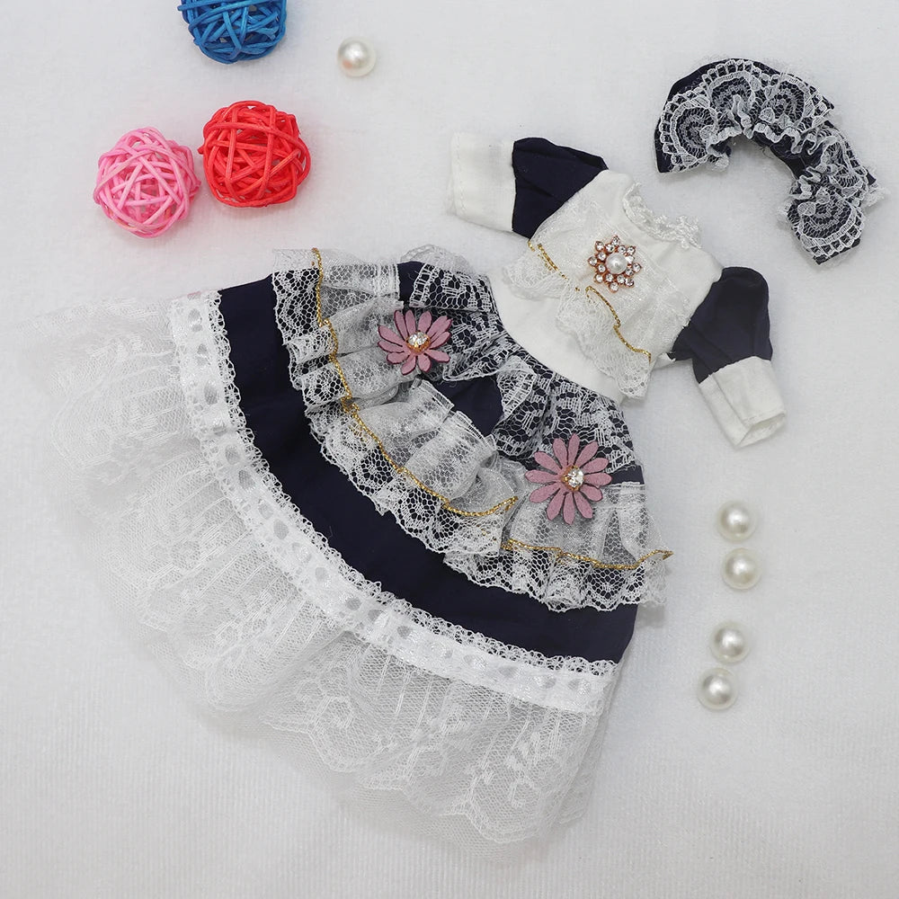 Summer Dress for 1/6 BJD Dolls – Fashion Outfit for 12” (30cm) Dolls