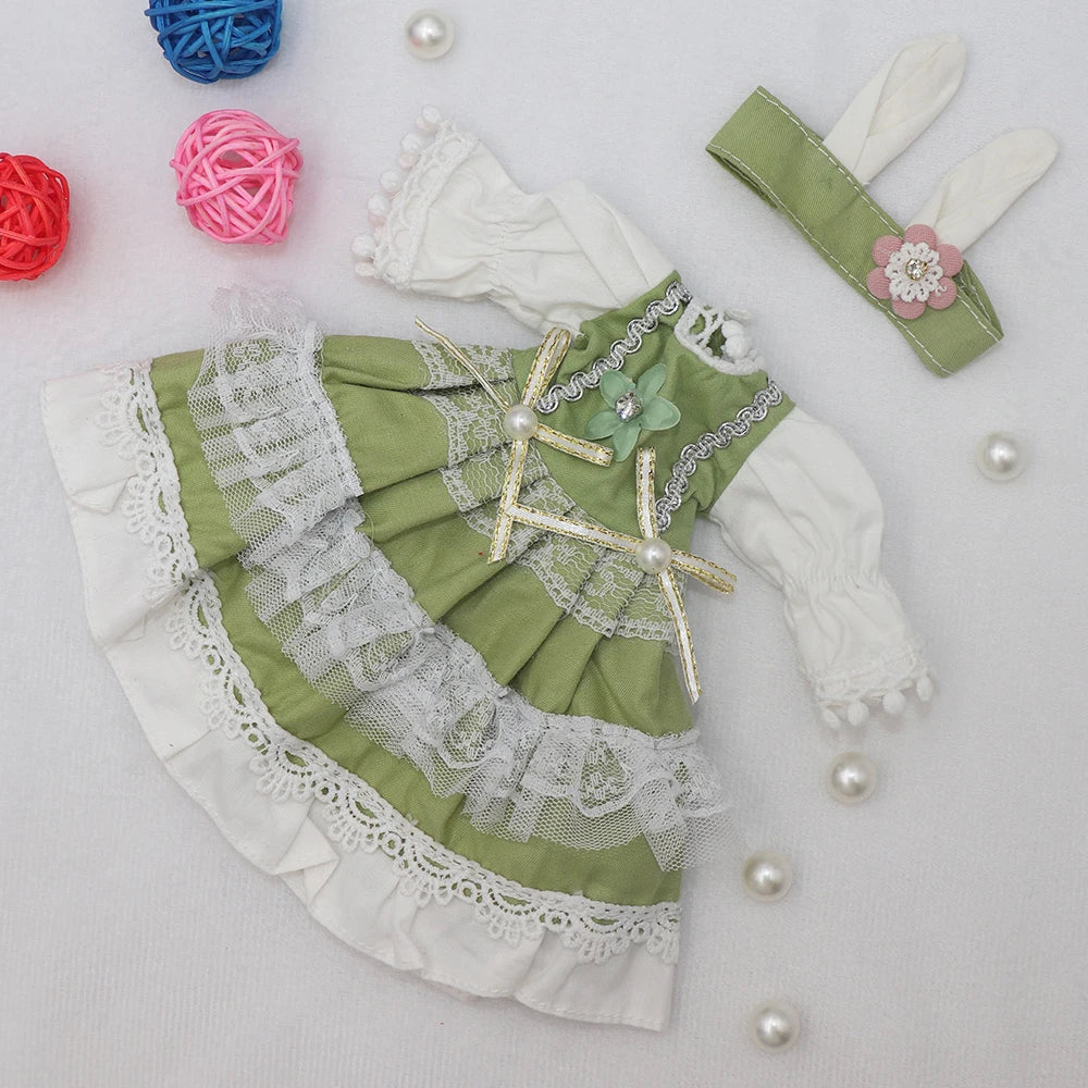 Summer Dress for 1/6 BJD Dolls – Fashion Outfit for 12” (30cm) Dolls