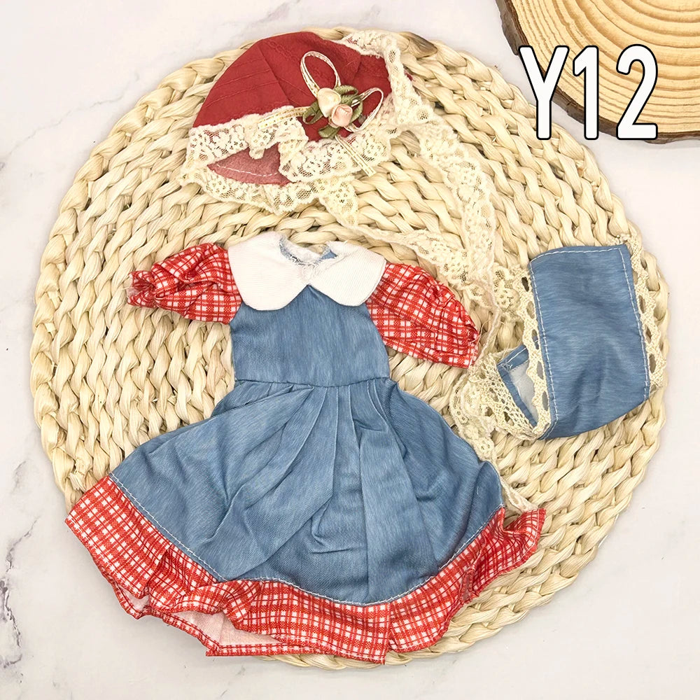 Full Set 1/6 Bjd Dolls Clothes 30cm Anime Kawaii